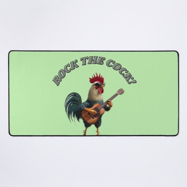 Item preview, Rock the Cock – Funny Rooster with Guitar Cool Music Design. designed and sold by Ice Diamond Designs.