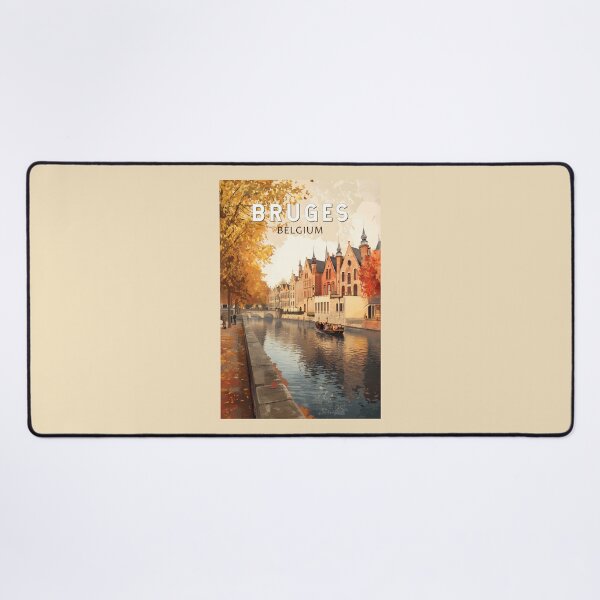 Item preview, Bruges Belgium Illustration Travel Art Vintage designed and sold by KrisSidDesigns.
