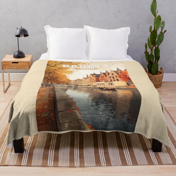 Item preview, Bruges Belgium Illustration Travel Art Vintage designed and sold by KrisSidDesigns.
