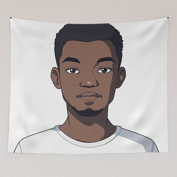 Item preview, Mozambican man | Anime style designed and sold by ComicsFactory.