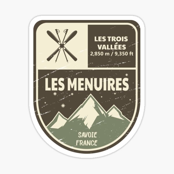 Item preview, Les Menuires France Les Trois Vallees Austria designed and sold by KrisSidDesigns.