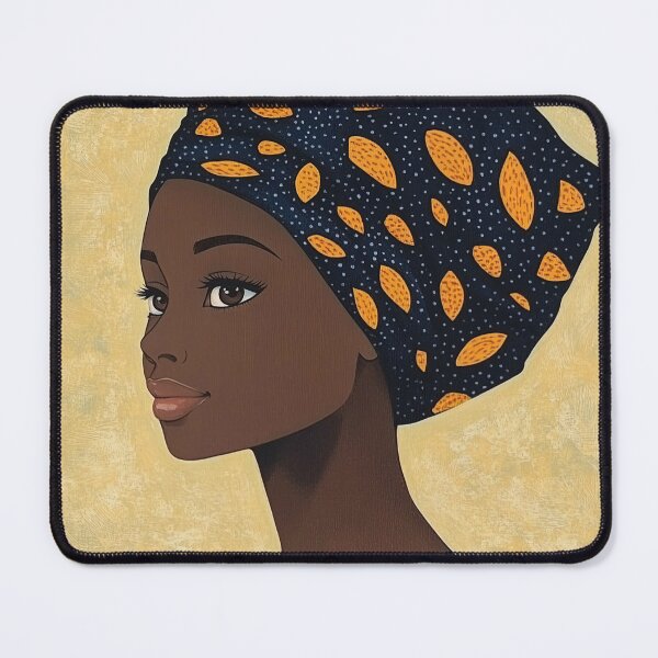 Item preview, Mozambican woman | Anime style designed and sold by ComicsFactory.