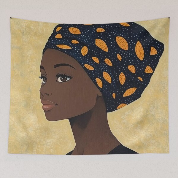 Item preview, Mozambican woman | Anime style designed and sold by ComicsFactory.