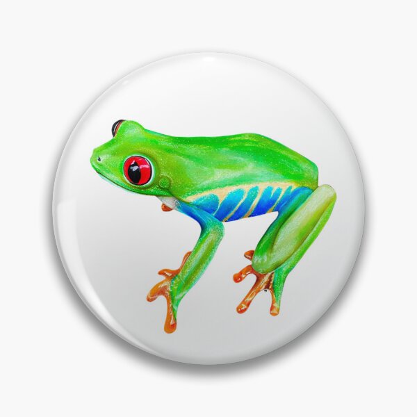 Item preview, Hyper realistic Red Eyed Tree Frog designed and sold by Tarantula Design Co. .