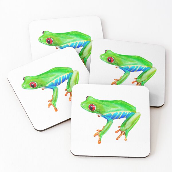 Item preview, Hyper realistic Red Eyed Tree Frog designed and sold by Tarantula Design Co. .