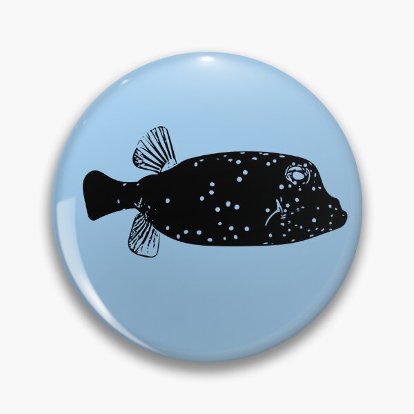 Item preview, Juvenile Spotted Boxfish Black Design  designed and sold by designsasstultd.