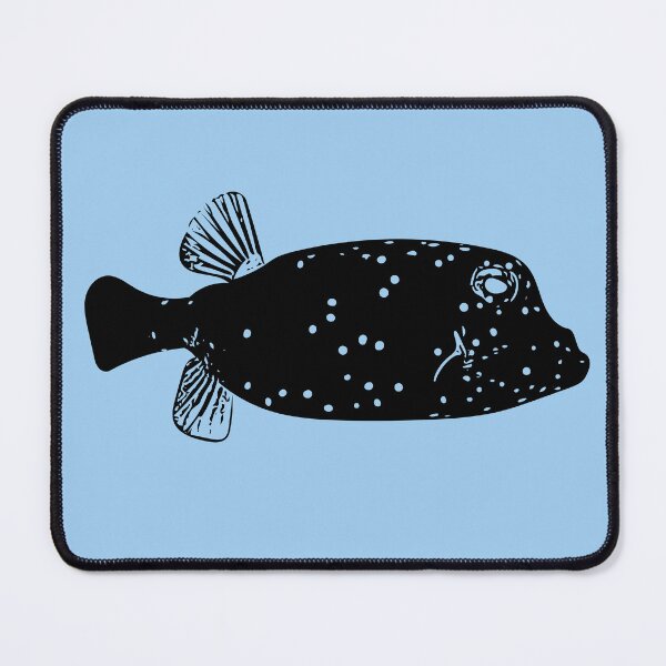 Item preview, Juvenile Spotted Boxfish Black Design  designed and sold by designsasstultd.