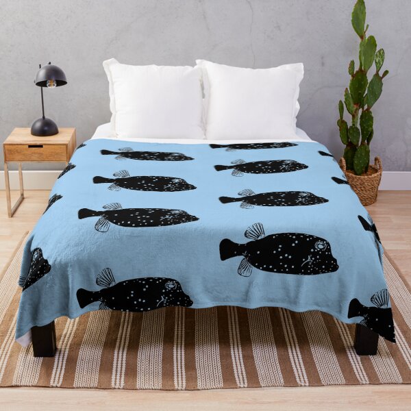 Item preview, Juvenile Spotted Boxfish Black Design  designed and sold by designsasstultd.