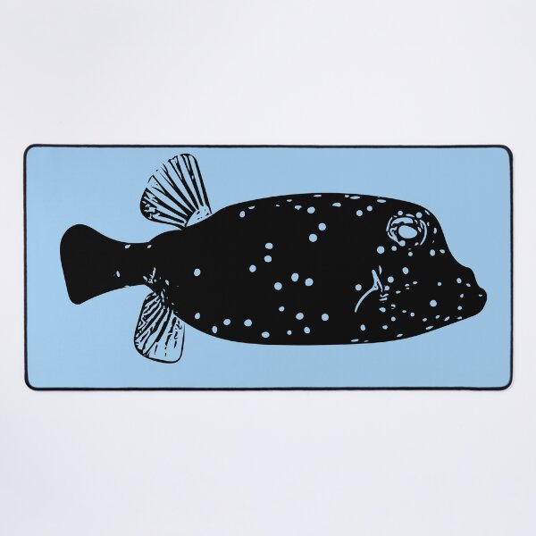 Item preview, Juvenile Spotted Boxfish Black Design  designed and sold by designsasstultd.