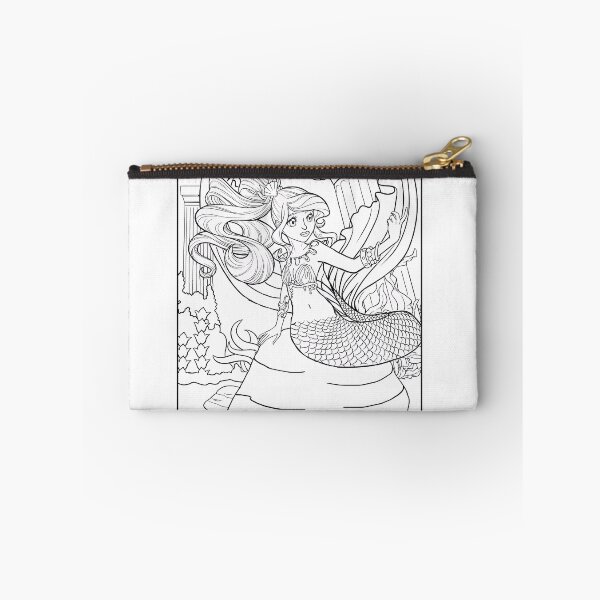 Item preview, Mermaid Coloring Page Pattern  designed and sold by DavidColoring.