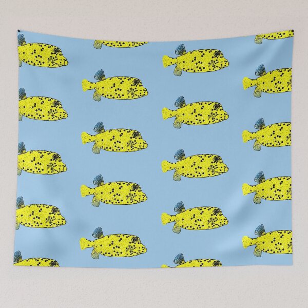 Item preview, Juvenile Spotted Boxfish Black Alternate Design  designed and sold by designsasstultd.