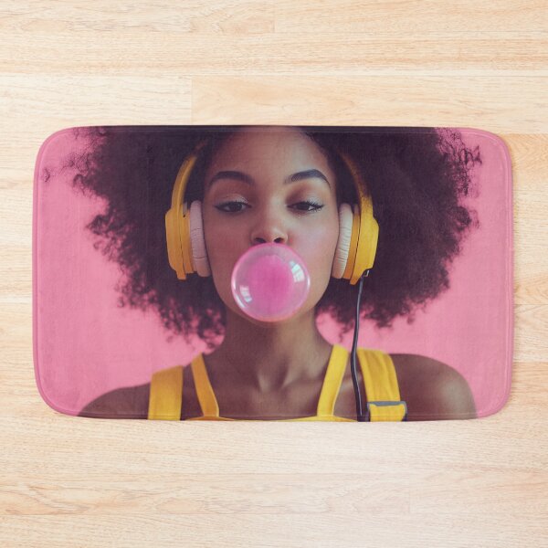 Item preview, Chic girl blowing gum designed and sold by anytka.