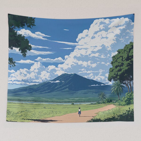 Item preview, Mozambique landscape | Anime style designed and sold by ComicsFactory.