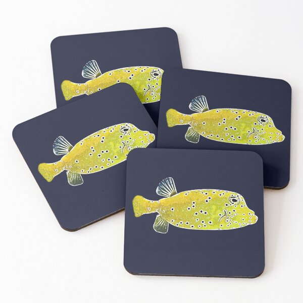 Item preview, Juvenile Spotted Boxfish White Alternate Design  designed and sold by designsasstultd.