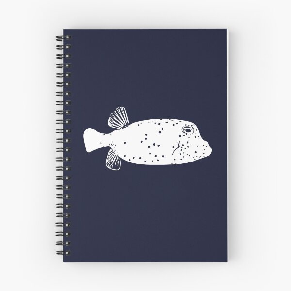 Item preview, Juvenile Spotted Boxfish White Design  designed and sold by designsasstultd.