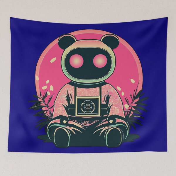 Item preview, Cyber Zen Kawaii Panda designed and sold by Bearabilia.