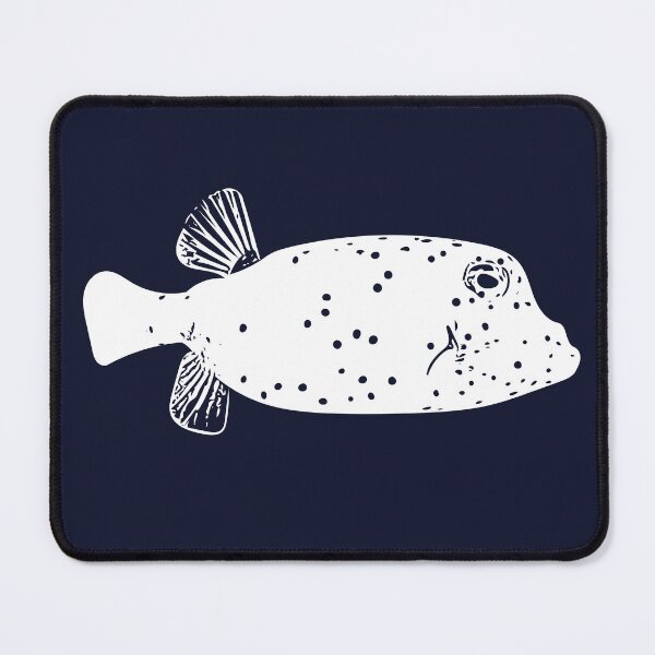Item preview, Juvenile Spotted Boxfish White Design  designed and sold by designsasstultd.