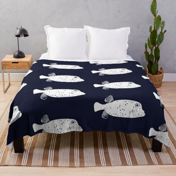 Item preview, Juvenile Spotted Boxfish White Design  designed and sold by designsasstultd.