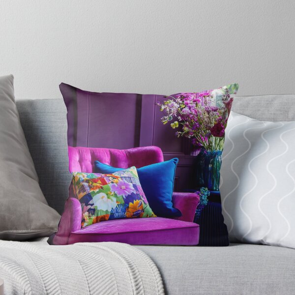 Item preview, Elegant pink chair with floral decor designed and sold by anytka.