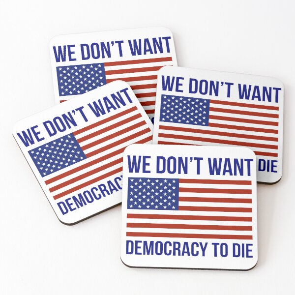 Item preview, We don’t want democracy to die designed and sold by Rachel the Artist .