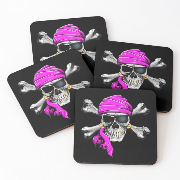 Item preview, CONTRABAND - Pink Bandana - Skull & Bones Logo designed and sold by Contraband Clothing Company.