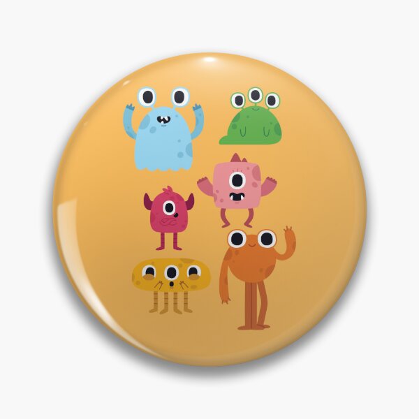 Item preview, Colorful Chaos: Quirky Little Monsters designed and sold by The Eclectic Cat.