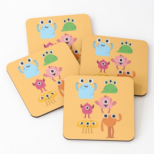 Item preview, Colorful Chaos: Quirky Little Monsters designed and sold by The Eclectic Cat.