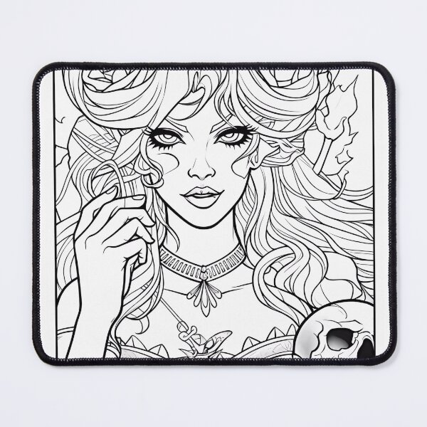 Item preview, Vampire Girl #3 Coloring Page Pattern  designed and sold by DavidColoring.