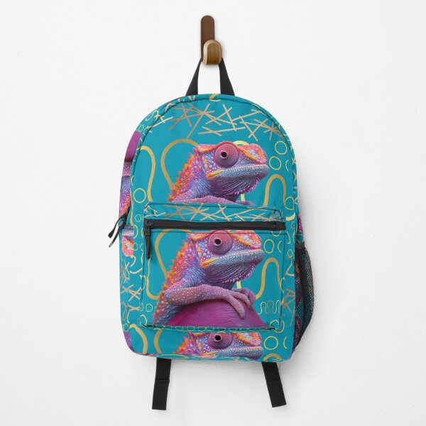 Item preview, Vibrant Purple Chameleon – Colorful Chaos designed and sold by Molly's Gone Mad .
