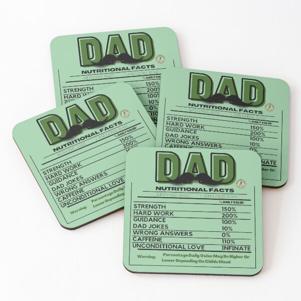 Item preview, Dad, Nutritional Facts!-Fun, Novelty elderly gift designed and sold by Old Age Ain't For Sissies!.