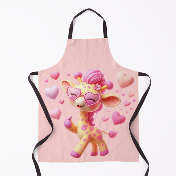 Item preview, Cute Pink Giraffe with Heart Sunglasses designed and sold by ideandesign.