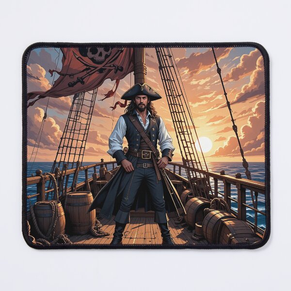 Item preview, Fearless Buccaneer: Vintage Pirate designed and sold by atenyos.