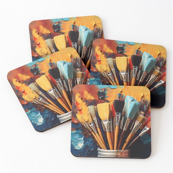 Item preview, Colorful Paintbrushes on an Artist's Palette designed and sold by anytka.