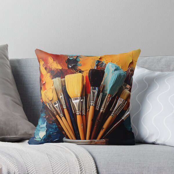 Item preview, Colorful Paintbrushes on an Artist's Palette designed and sold by anytka.