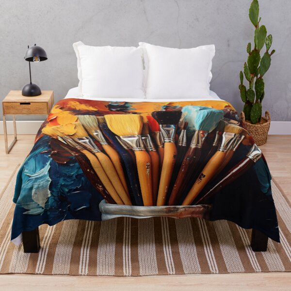 Item preview, Colorful Paintbrushes on an Artist's Palette designed and sold by anytka.
