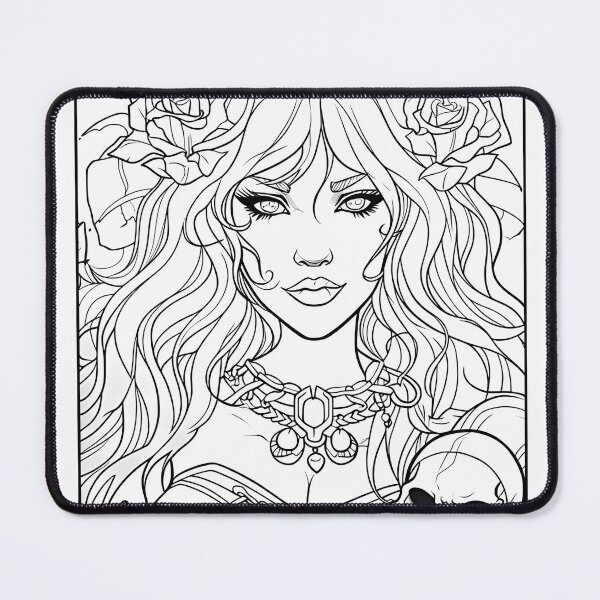 Item preview, Vampire Girl #5 Coloring Page Pattern  designed and sold by DavidColoring.
