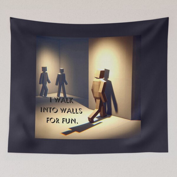 Item preview, NPC Vibes - I walk into Walls for Fun. designed and sold by nature. electrified..