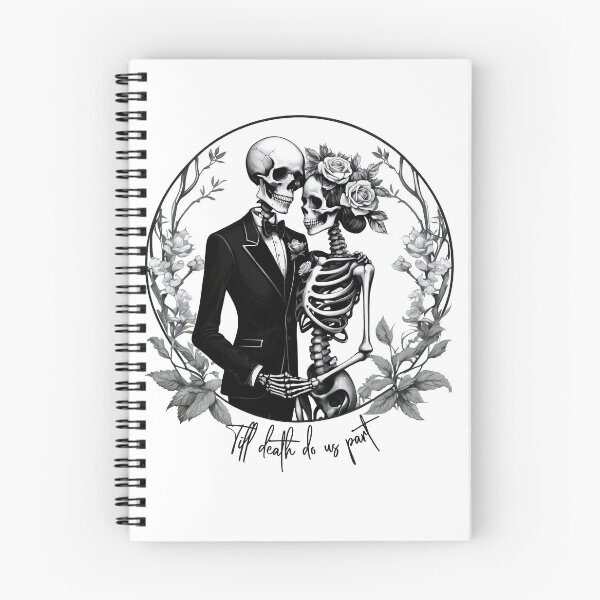 Item preview, Till Death Do Us Part Skeletons  designed and sold by Mindful Hart Design Shop.