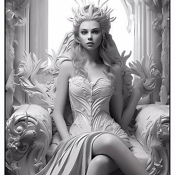 Artwork thumbnail, Princess #2 Coloring Page Pattern by DavidColoring