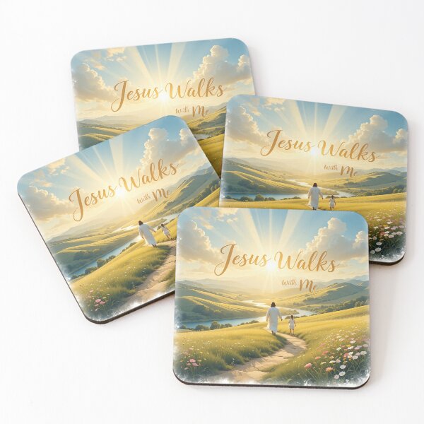 Item preview, Jesus Walks With Me - Inspirational Spiritual Design for Faith & Comfort designed and sold by atenyos.