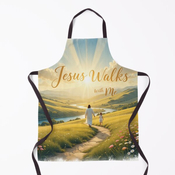 Item preview, Jesus Walks With Me - Inspirational Spiritual Design for Faith & Comfort designed and sold by atenyos.