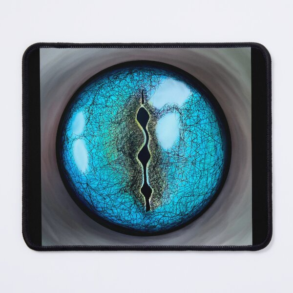 Item preview, Hyper realistic bright blue Gecko Eye designed and sold by Tarantula Design Co. .