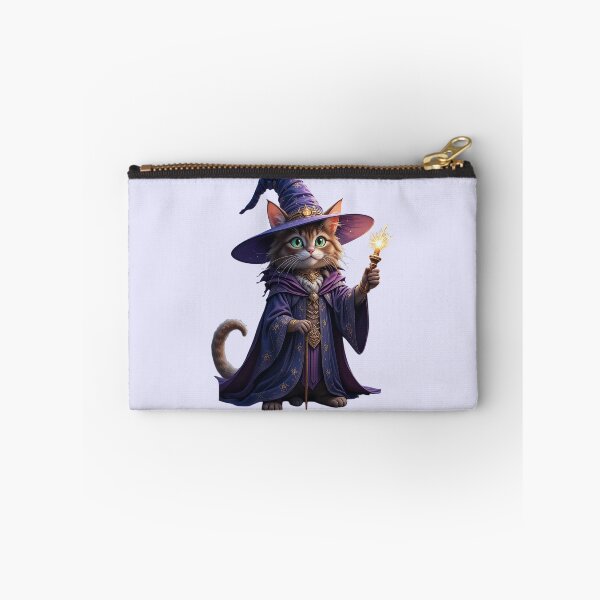 Item preview, Wizard Cat - Magical Feline with Hat, Wand & Sparkling Spells Design designed and sold by atenyos.