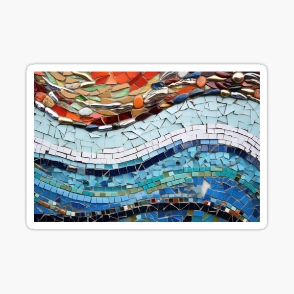 Item preview, Close up view of a mosaic wall designed and sold by anytka.