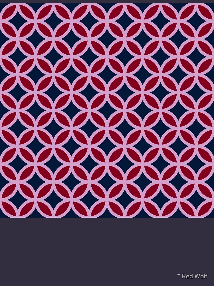 Geometric Pattern: Circle: Orchid by redwolfoz