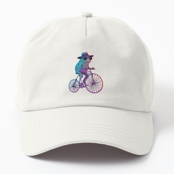 Aperçu de l'œuvre Grenouille sur un vélo vintage créée et vendue par 1artcolor.