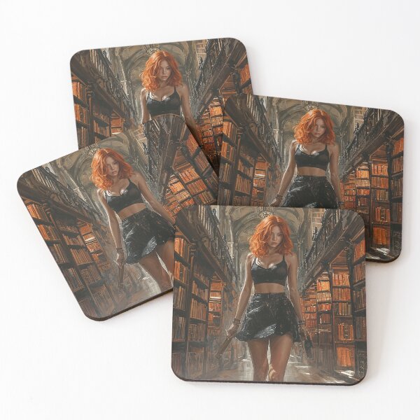 Item preview, The Enchanted Library's Muse designed and sold by oanaunciuleanu.