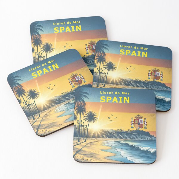 Item preview, Evening sunset at beach in Lloret de Mar, Spain designed and sold by Done By the G.