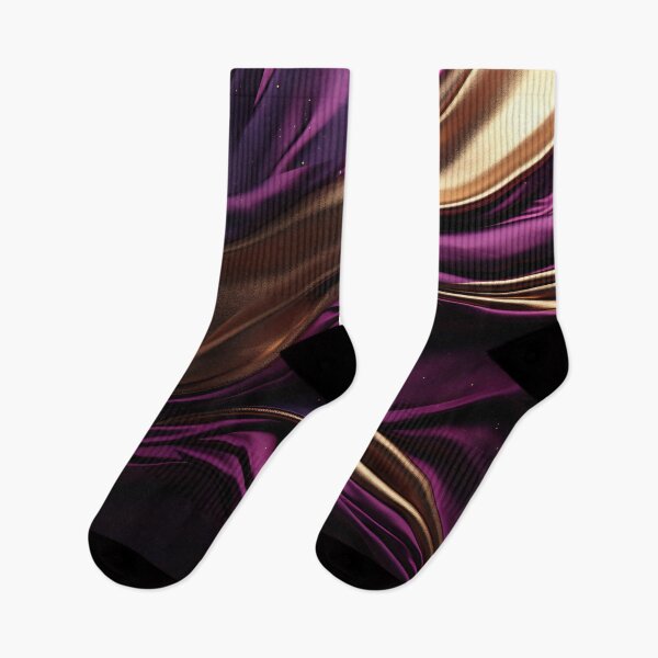 Item preview, Rich purple and gold fabric design designed and sold by anytka.