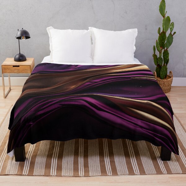 Item preview, Rich purple and gold fabric design designed and sold by anytka.